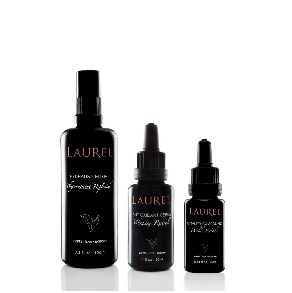 For skin shaped by time and experience, the Vibrant Aging Ritual features three of our most potent and regenerative whole plant essentials, supporting vibrant and resilient skin at every life stage, restoring firmness, elasticity, and sustained vitality, inviting all of us to age with radiance, not resistance.