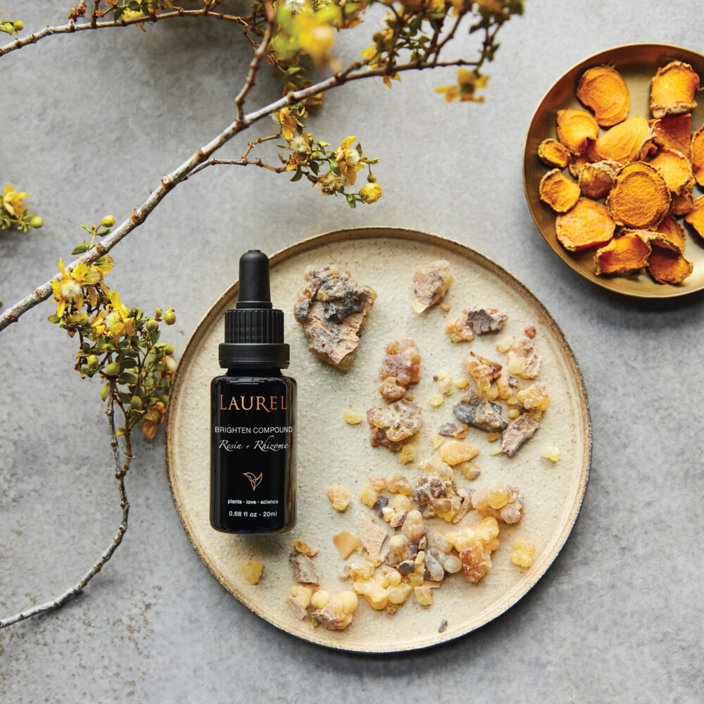 Brighten Compound Hero with plants, resins and roots